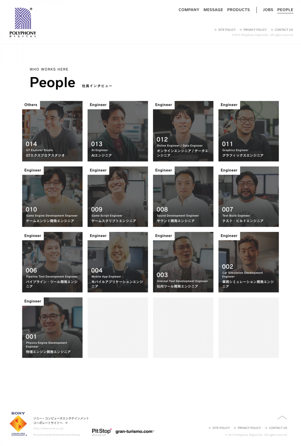 社員インタビュー | Polyphony Digital - ポリフォニー・デジタル